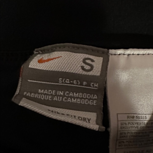 Nike Black Tennis Skirts with White and Yellow Trim - Picture 2 of 5